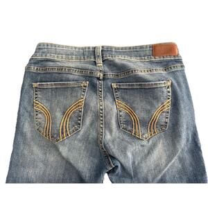 Hollister Jeans Womens 7S Blue Low Rise Bootcut Distressed Classic Stretch 29x30
